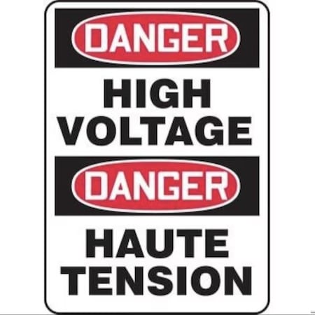 Accuform BILINGUAL SAFETY SIGN  FRENCH 20 in  FBMELC116XL FBMELC116XL